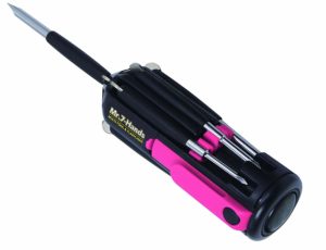 pink multi tool screwdriver flashlight apollo